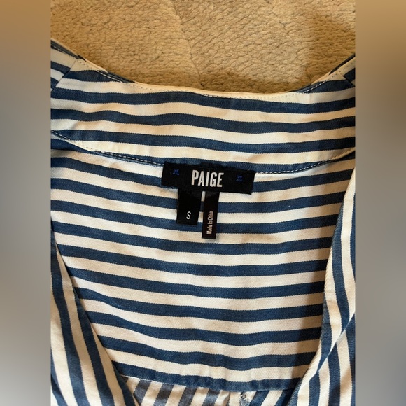 Paige Haidee Striped Drawstring Dress size Small - Picture 4 of 6